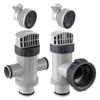 Split Hose Plunger Valves Set with Adapters Suitable for Pool Pump Systems Water Flow Control and Leak Prevention