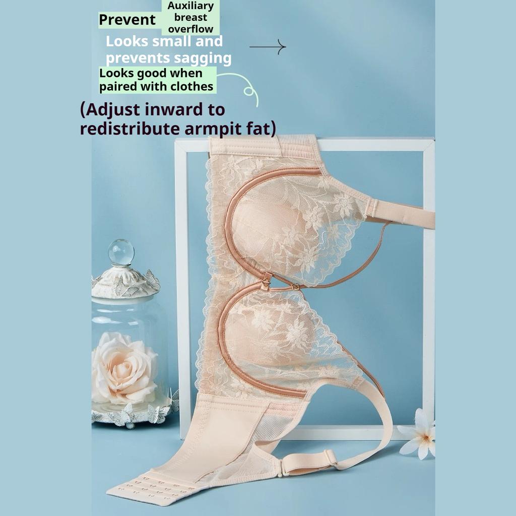 Memory Ring Sexy Lace Ultra-Thin Crystal Cup French Lingerie Large Adjustable Sexy Bra