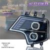 SITRAK T7H T7 A7T5GT6GTX LED Headlight Assembly with Dual Lens - Four Low & High Beams