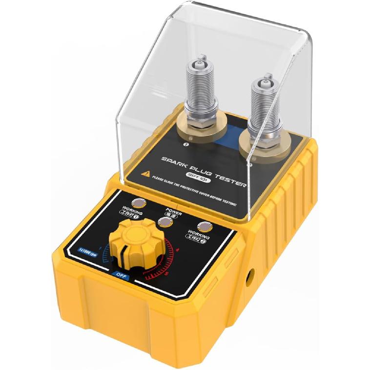 Spark Plug & Ignition Tools SPT101 Spark Tester Plug 2-Holes Detector Ignition Spark Plug Tester Analyzer 0 to 6000RPM With Spark Plug Performance