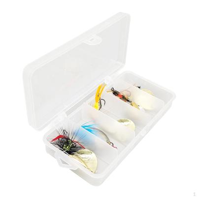 5x Fishing Lures Spinnerbait Bass Set Lightweight Assorted Hard Metal Spinnerbaits