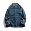LEE 2025 Color Block Men’s Retro Denim Jacket - Loose Fit, Trendy, Slightly Wide