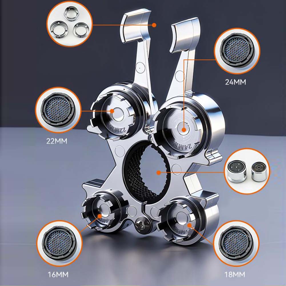 12 In 1 Faucet Aerator Removal Tool Key Wrench For Household Kitchen Bathroom Sink Faucets Disassembly Tool