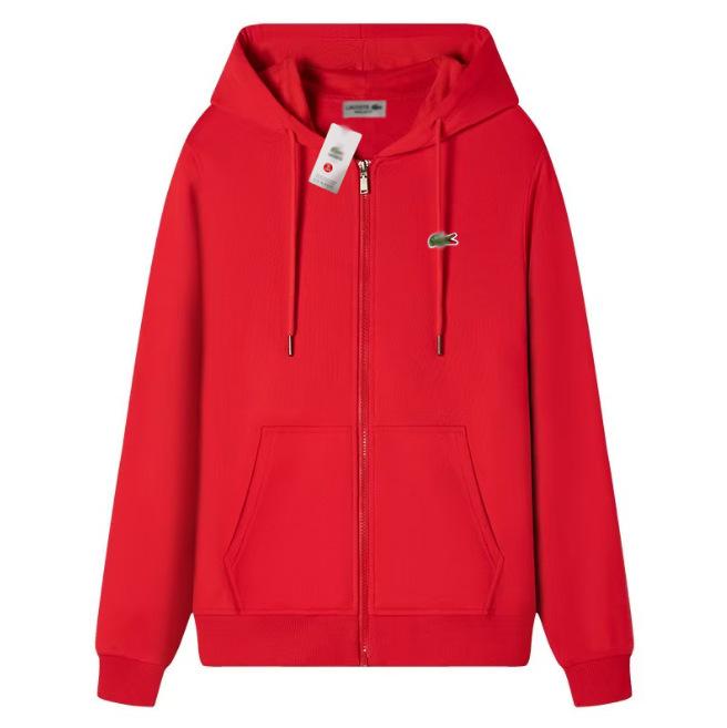 Unisex Embroidered Little Fish Zipper Hoodie - Autumn/Winter Sporty Cardigan with Pockets