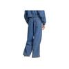 adidas Originals Premium Essentials Jeans a Gamba Larga Vita Alta Chiusura con Zip Logo Ricamato Donna Jeans Blu IW5760