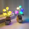 Hand-knitted Lily of the Valley Potted Plant With LED Night Light, Decorative Figurine, Handicraft, Home Decor, Gift