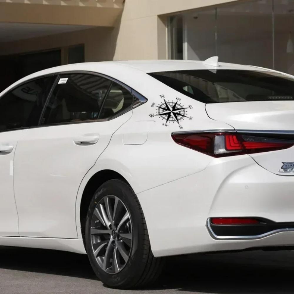 Car Stickers Universal Navigation Compass Car Stickers Vinyl Decal Motorcycle Decoration Auto Exterior Accessories