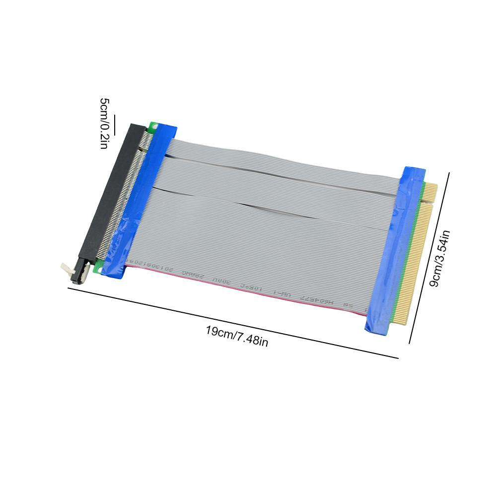 PCI-E PCI Express 16X Riser Card Extender Flexible Extension Cable Adapter 15cm DIY Electronics for 1U 2U Small Case