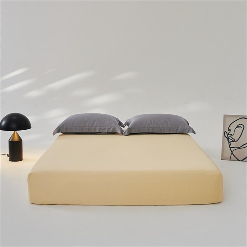 Smooth Mulberry Silk Fitted Sheet High End 100% Silk Mattress Cover with Elastic Bands for Single Double Queen King Bed 160/200