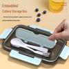 Insulated Bento Lunch Box with Lid - Large Capacity, Food-Grade, Portable for Students and Office Workers