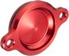 KITACO Oil Filter Cover (Honda Type 1) Red - Fits Grom, Super Cub 50/110/Pro, Cross Cub 50/110, Etc. Part Number: 390-1001020