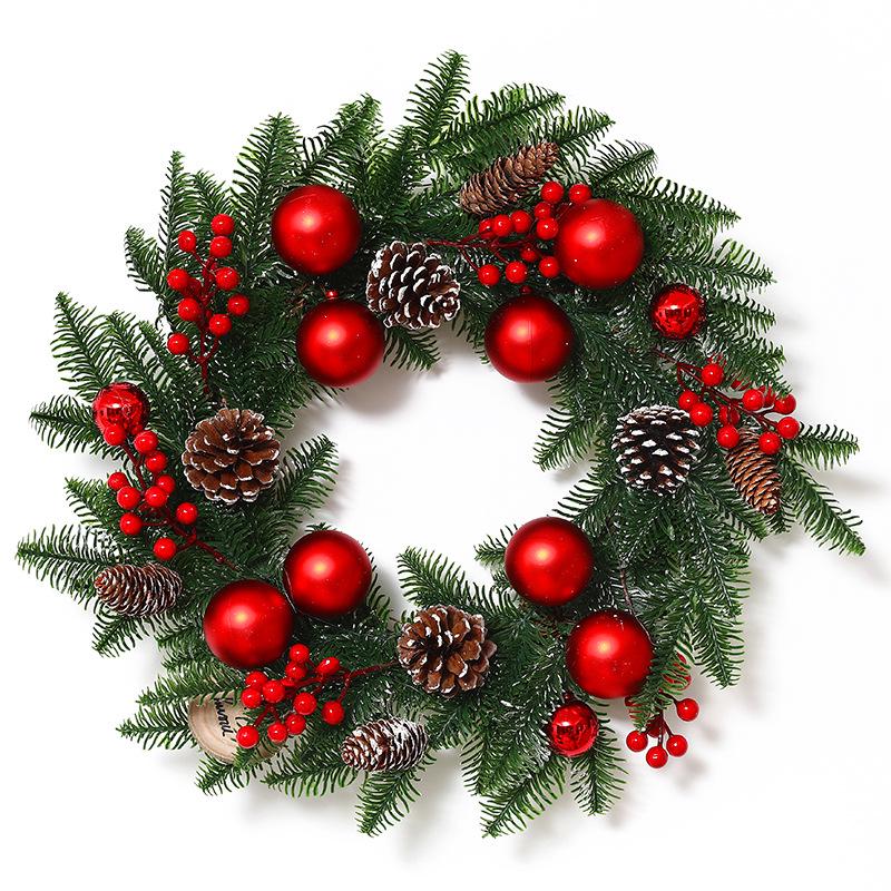 Slavnostní parohový dveřní a nástěnný věnec pro vánoční dekorace