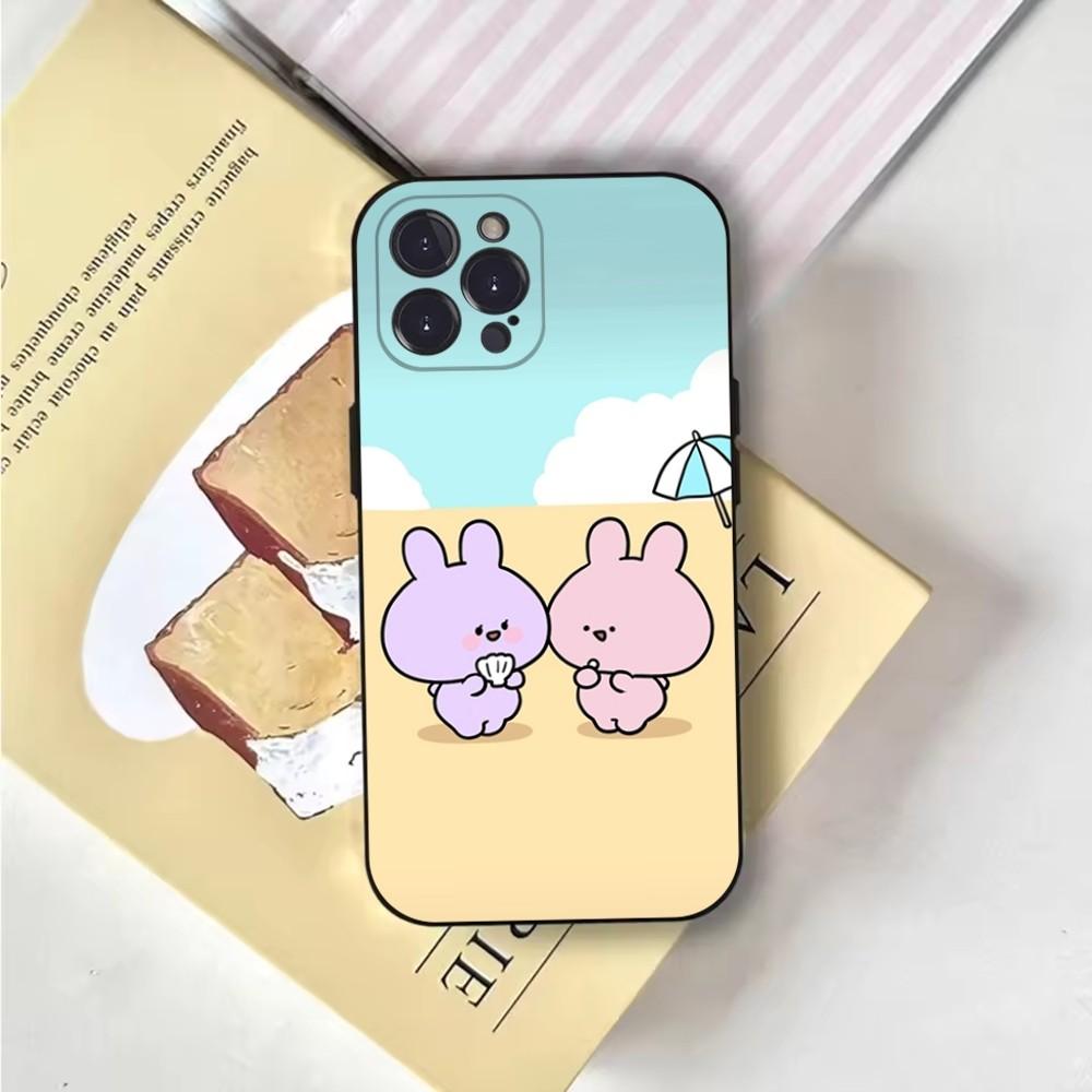 Cartoon A-Asamimichan Phone Case For iPhone 16,15,14,13,12,11,Pro,X,XS,Max,XR,Plus,Mini Soft Black Cover
