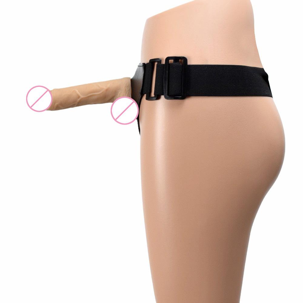 18cm Wearable Dildo Lesbian Adult Sex Toys Femdom Fourth Love Props Strap On Penis Anal Plug Realistic Dick