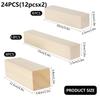 10/12Pcs Wood Carving Block Premium Basswood Wood Natural Soft Wood Carving Block Unfinished Wood Block Carving Art Supplies