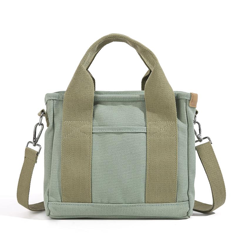 Canvas Multi-compartment Handbag Women's Shoulder Crossbody Bag