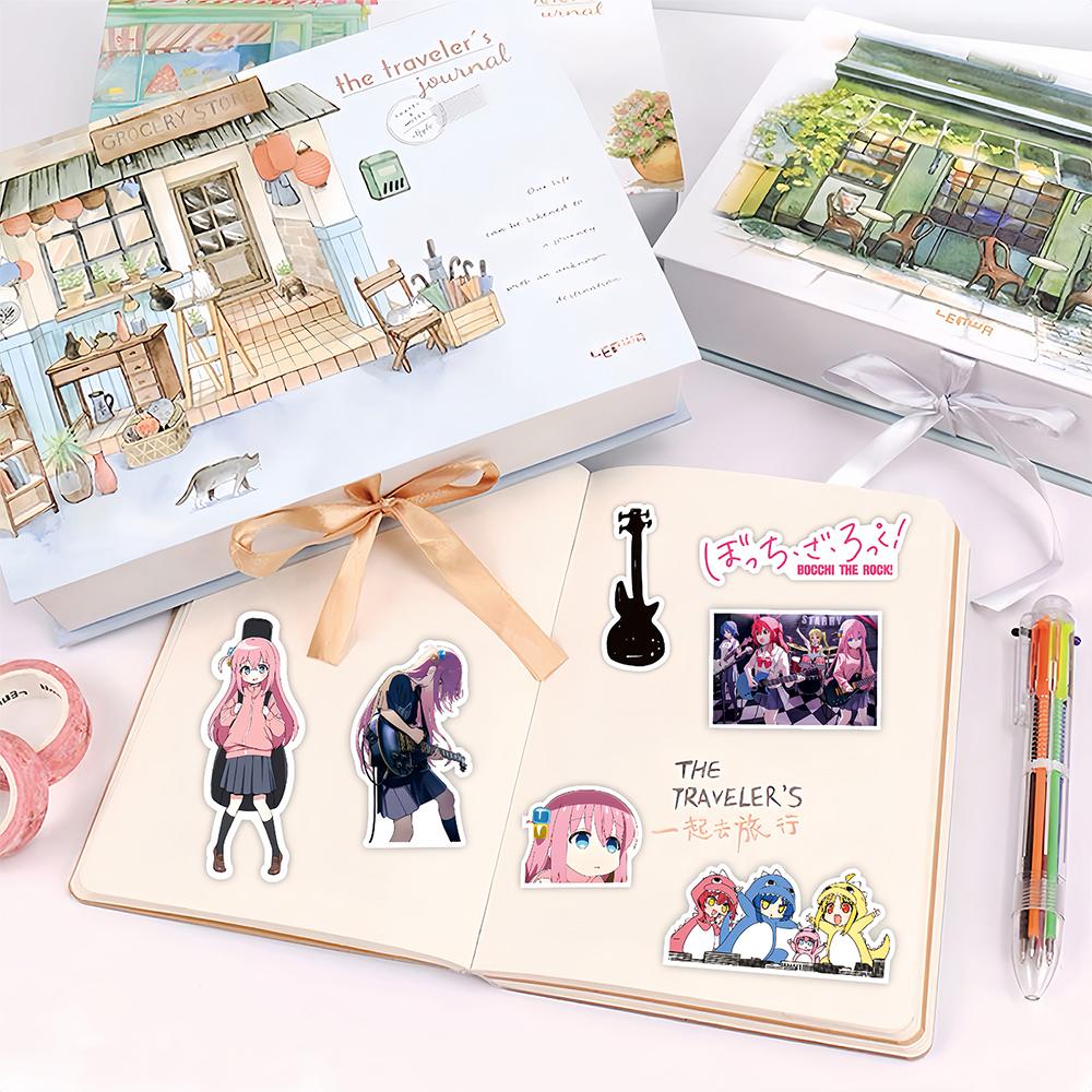 10/30/75pcs BOCCHI THE ROCK! Anime Stickers Cute Cartoon Band Girl Gotoh Hitori Sticker Suitcase Notebook Phone Decals Kids Toy