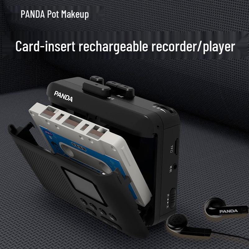 Panda 6507 Retro-Kassettenrekorder: Tragbarer Kassettenplayer und Rekorder mit Vintage-Radio