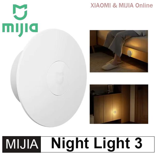 Original Ny MIJIA Nattlampa 3 Justerbar Ljusstyrka Infraröd Smart Människokroppssensor Magnetisk Bas För Smarthusliv