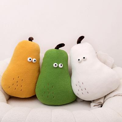 3-farbig Birnenfrucht Plüschkissen gefüllt Nickerchen Körperstütze Superweiches Kissen Sofa Stuhl Dekor Kissen Plüschtier Partygeschenke