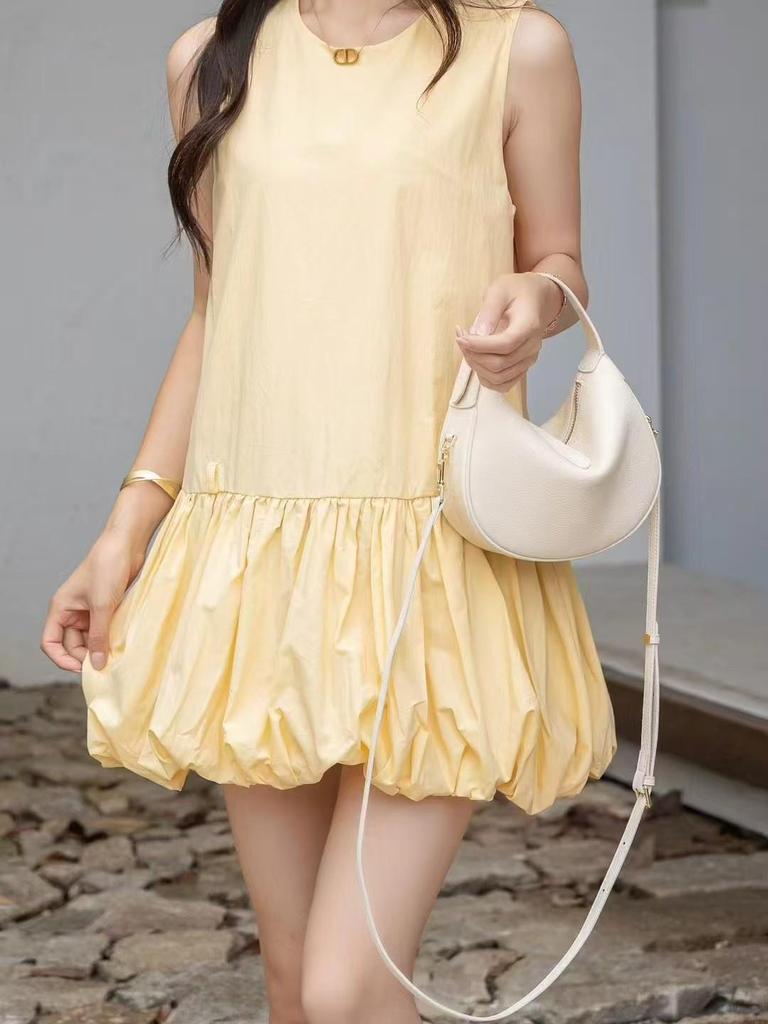 Korean Style 2025 Women's Genuine Leather Dumpling Shoulder Handbag