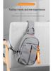 Men's Trendy Chest Bag, Fashionable Casual Sports Messenger Bag, Lightweight Travel Carry-On.