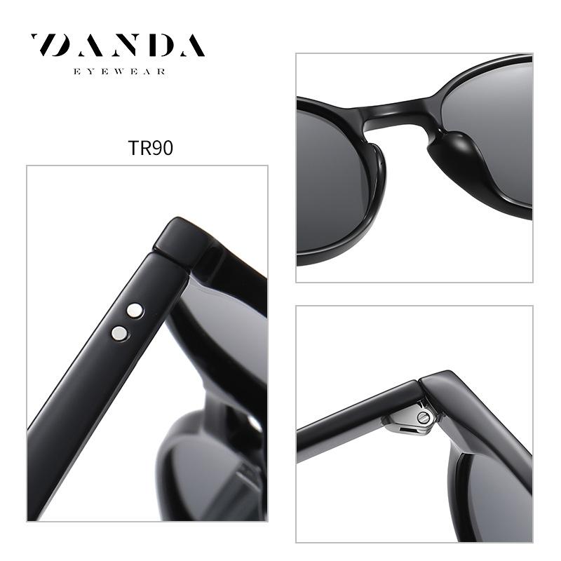 New vintage polarized sunglasses TR3331Classic European and American round-frame sunglasses for men and women, fashionable sun glasses