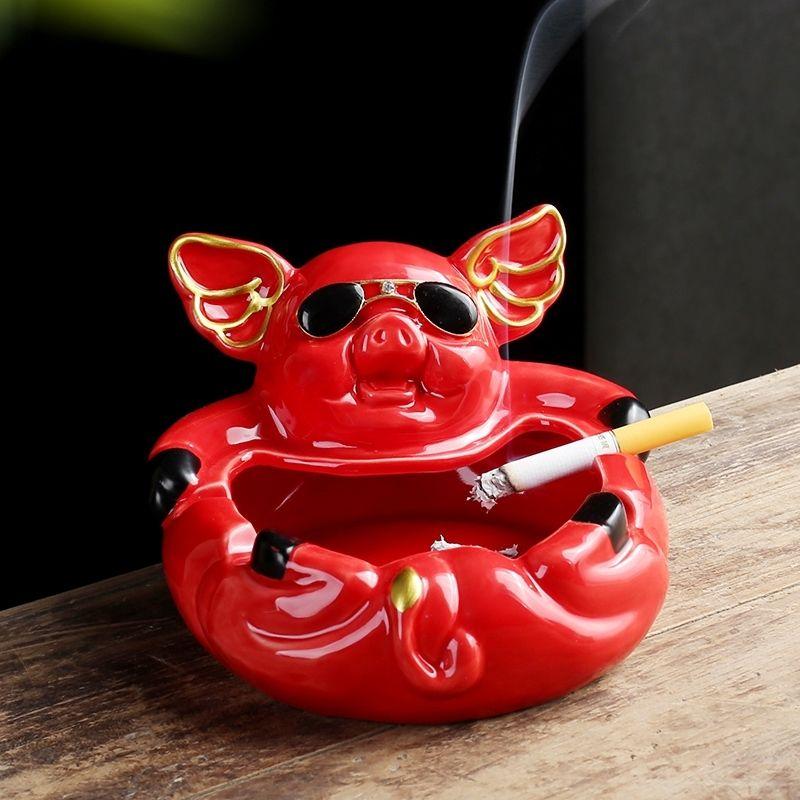 Creative Ornament Ashtray Cartoon Decoration Large Light Luxury Home Ashtrays Personality Trend Living Room Smoking Accessories