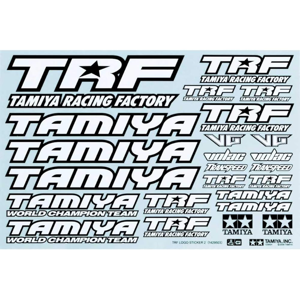Tamiya TRF Series No.64 TRF Sticker C 42164 White Decorative Decal