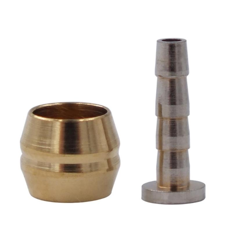 8 Pcs Bike Hydraulic Disc Brake Oil Pin Needle Olive Connect Insert Bicycles Brake Olive and Brass Connecting Insert Set