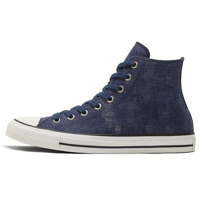 Chinelos de Plataforma Chuck Taylor All Star Confortáveis e Versáteis de Cano Alto Unissex Azul Escuro e Branco