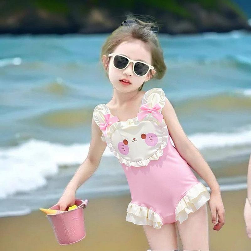 Süßes Prinzessinnen-Badeanzug für Mädchen Niedlicher Badeanzug für kleine Kinder für Spa und Schwimmen