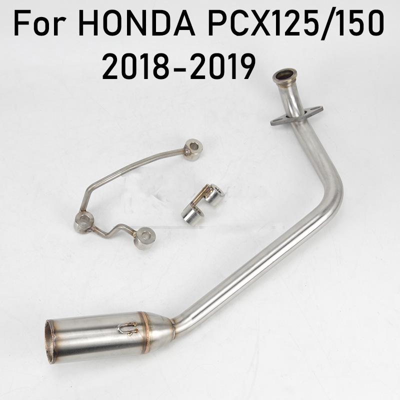 Motorcycle Yoshimura Scooter Exhaust Muffler Modified Front Connection Mid Pipe For Honda PCX 125 PCX 150 2018 2019 2010 - 2016