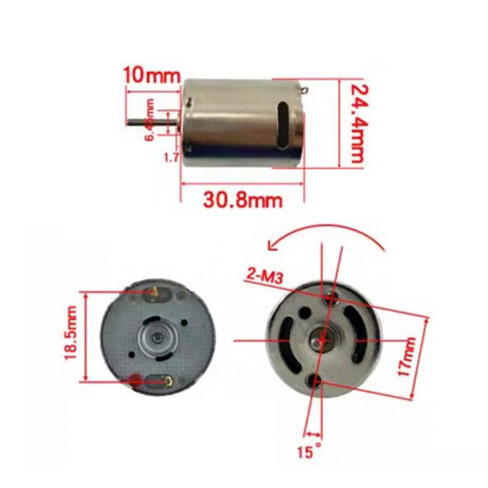 1PCS 2430 Small Strong Magnet DC Motor High-Torque 12V DC Motor 10000 RPM High-Speed CCW DC Motor
