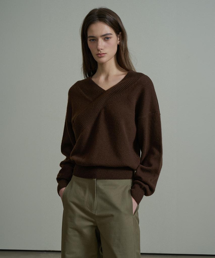 VERBOM Merino Wool Wrap Knit_Brown