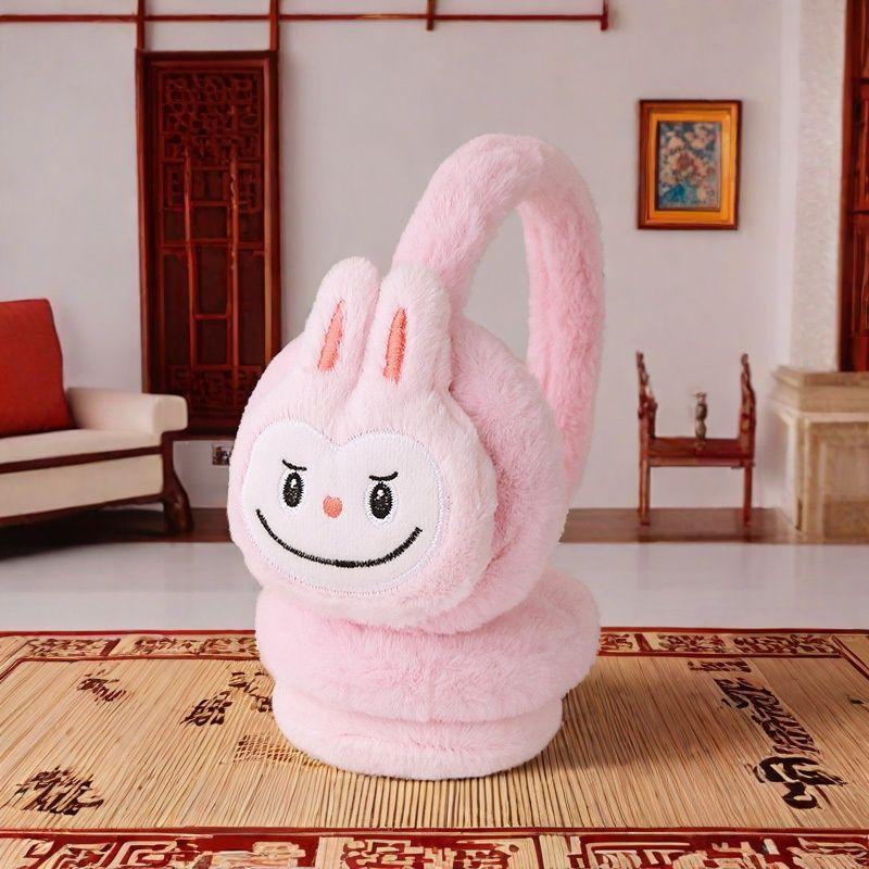 Søte barneørevarmere for vintervarme, frostsikre plysjørevarmere for gutter og jenter