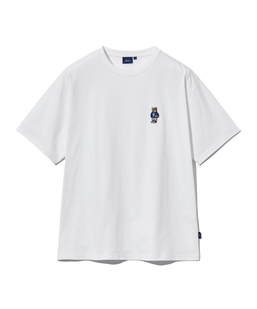 YALE [2Pack] Embroidered Dan Short Sleeve T-Shirt White/Navy