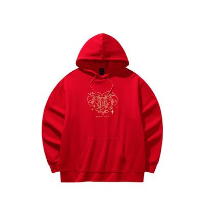 Anta Φαρδιά Εφαρμογή Φούτερ με Κουκούλα Fleece Ζεστό Σειρά Lifestyle Καθημερινή Μόδα Αθλητικό Ευέλικτο Σχολικό/Εργασιακό Φούτερ Γυναικείο Φούτερ Βαθύ Κόκκινο 962618708-2