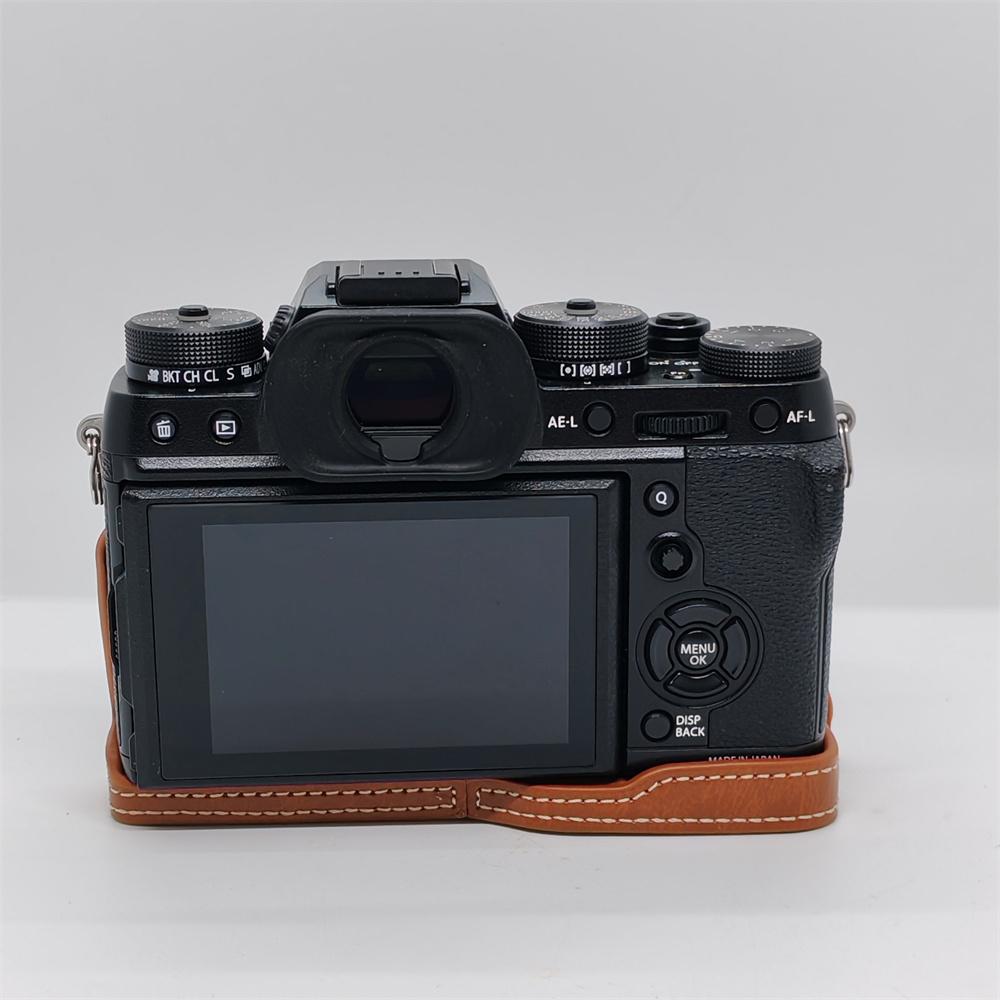 PU Leder Kamera Halbtasche für Fujifilm XT2 XT3 Fuji X-T2 X-T3 Schützende Basis Boden Akkuöffnung Abdeckung