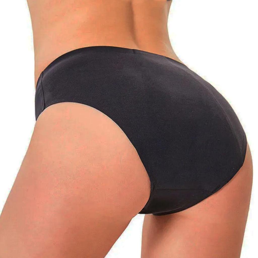 Damen Menstruationsunterwäsche mit hohem Bund in Übergröße, auslaufsicher - Mehrfarbig, atmungsaktiv, nahtlos und mit hoher Saugfähigkeit.