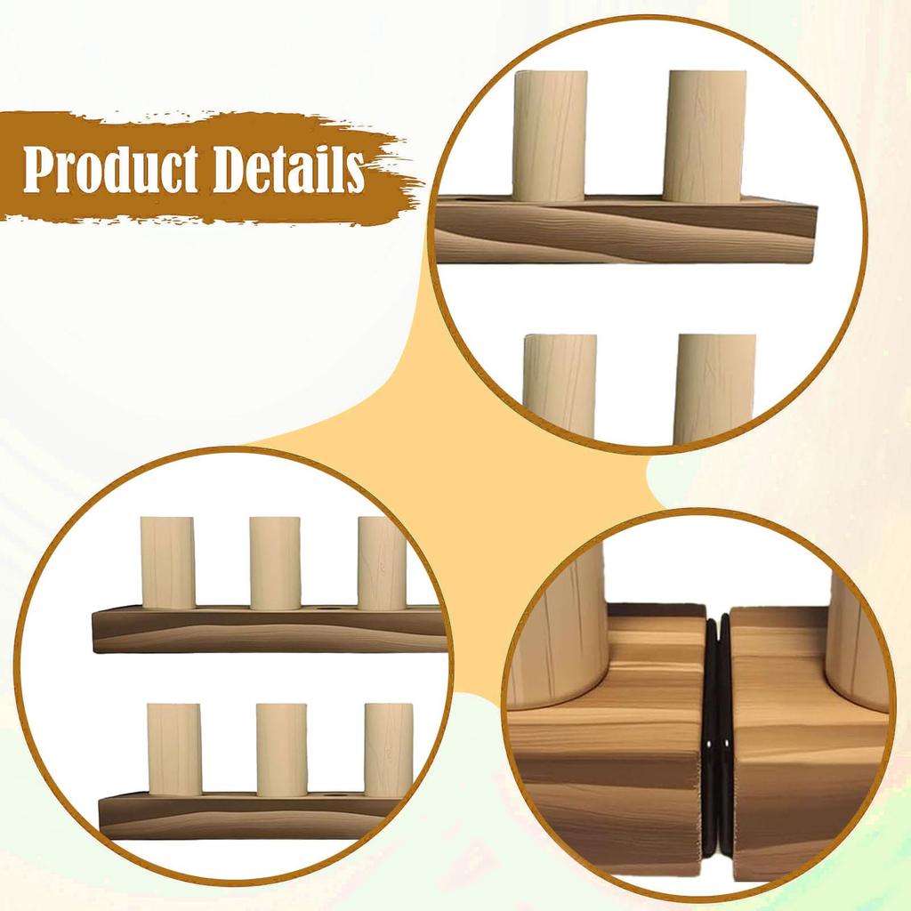 Knitting Loom for Blankets Adjustable Wood Frame Kit DIY Chunky Yarn Weaving Tool for Beginners Crafting