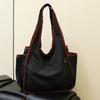 Handbag Foldable Large Capacity Tote Bag Washable Reusable Shopping Bag Casual Style Shoulder Bag for Household