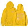 Women's Hoodies with Butterfly and Letter Print Winter Autumn Woman Long Sleeves Hoodies Casual Pulllovers