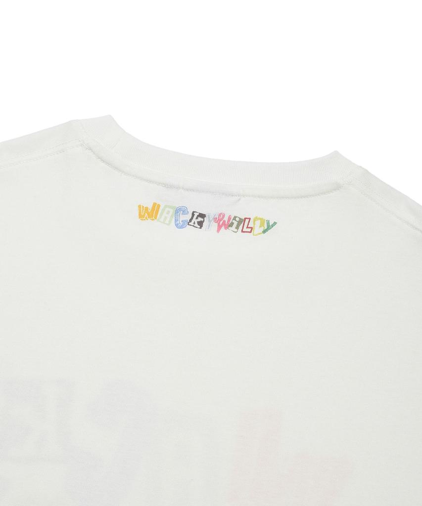 WACKY WILLY Typographic Long Sleeve White