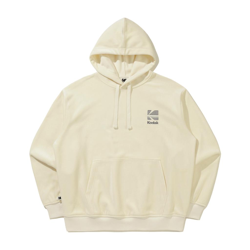 KODAK Rainbow Velvet Hoodie Ivory