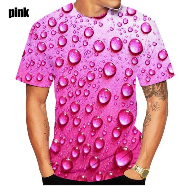 

Літня модна футболка з принтом бульбашок із краплями дощу, чоловіча та жіноча повсякденна футболка з краплями води для чоловіків XXXL армія зелений колір