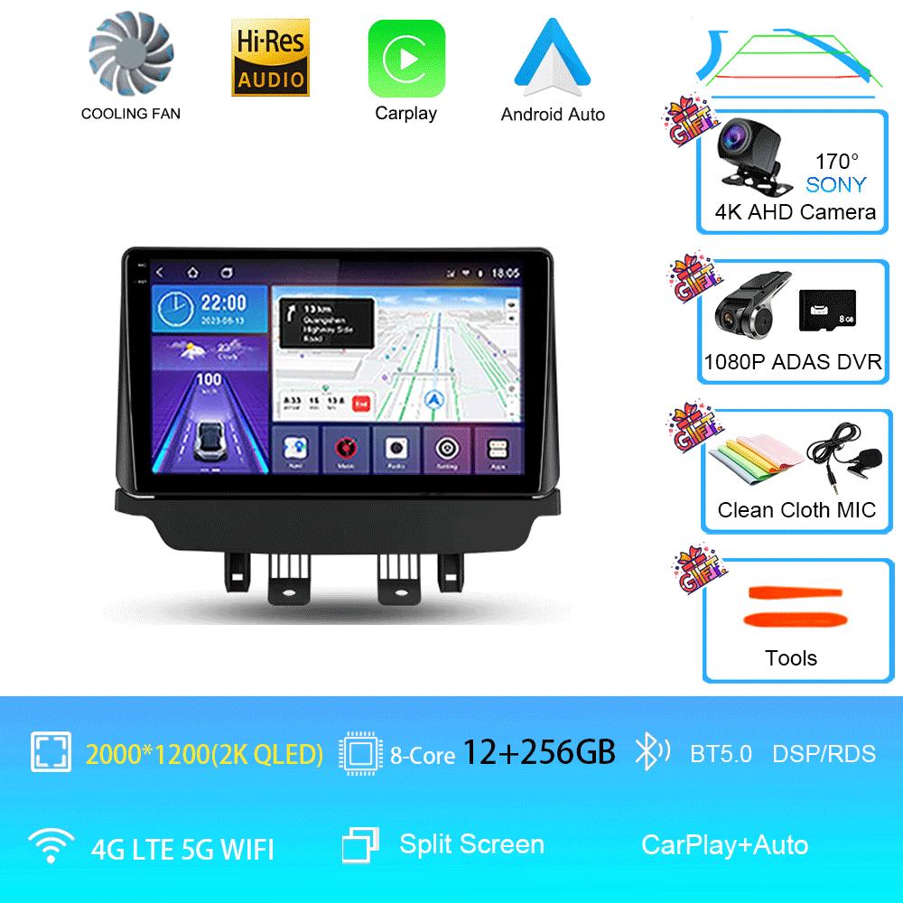 Car Radio Android 14 Auto For Mazda CX-3 CX3 Mazda 2 DK 2014 - 2021 Carplay Stereo Multimedia Player GPS Navigation 2din WIFI+4G