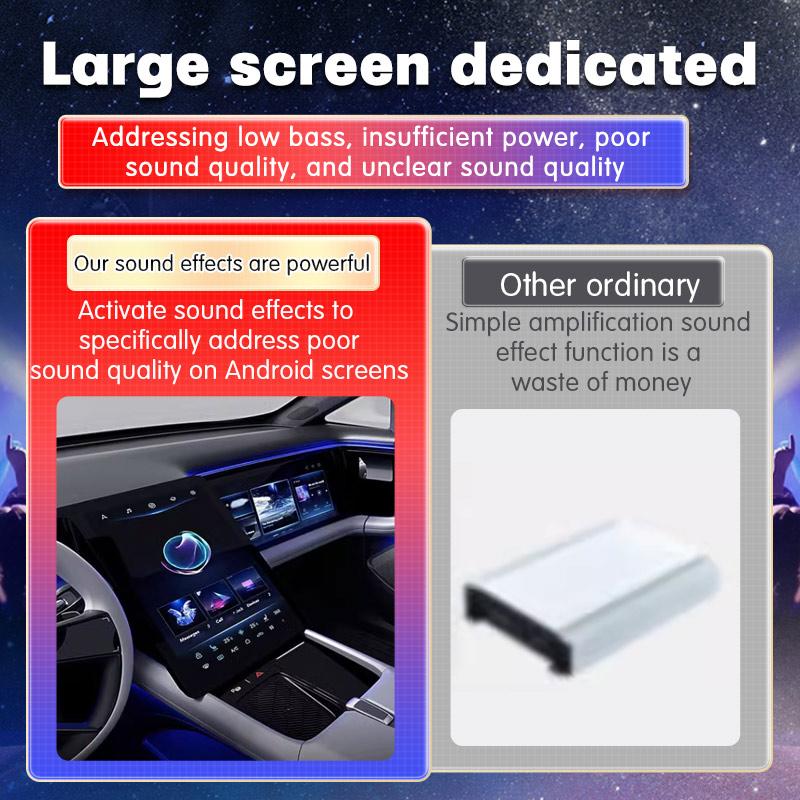 Android-Navigation 4*50W Autoradio DSP-Verstärker Verlustfreie modifizierte Lautsprecher Android Universal Wired Car Sound Upgrade Audiosignalprozessor