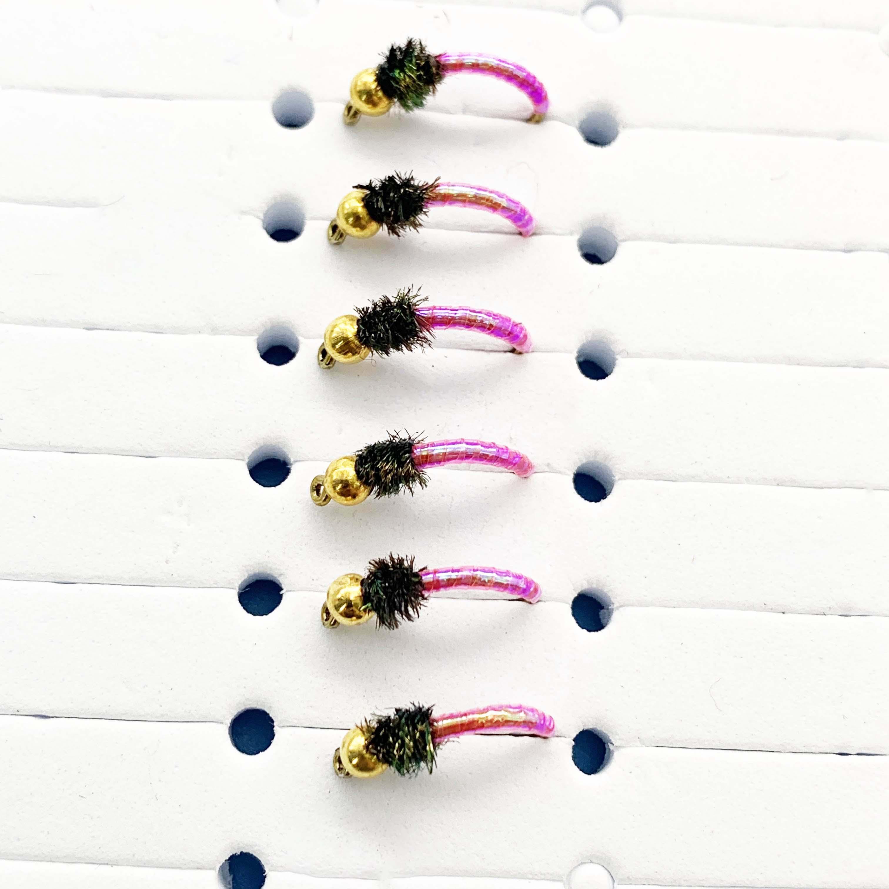 5/10/20/30 шт. латунные головки мошек нахлыстом для рыбалки 10 # форель/бас/окунь/сом — фото 4