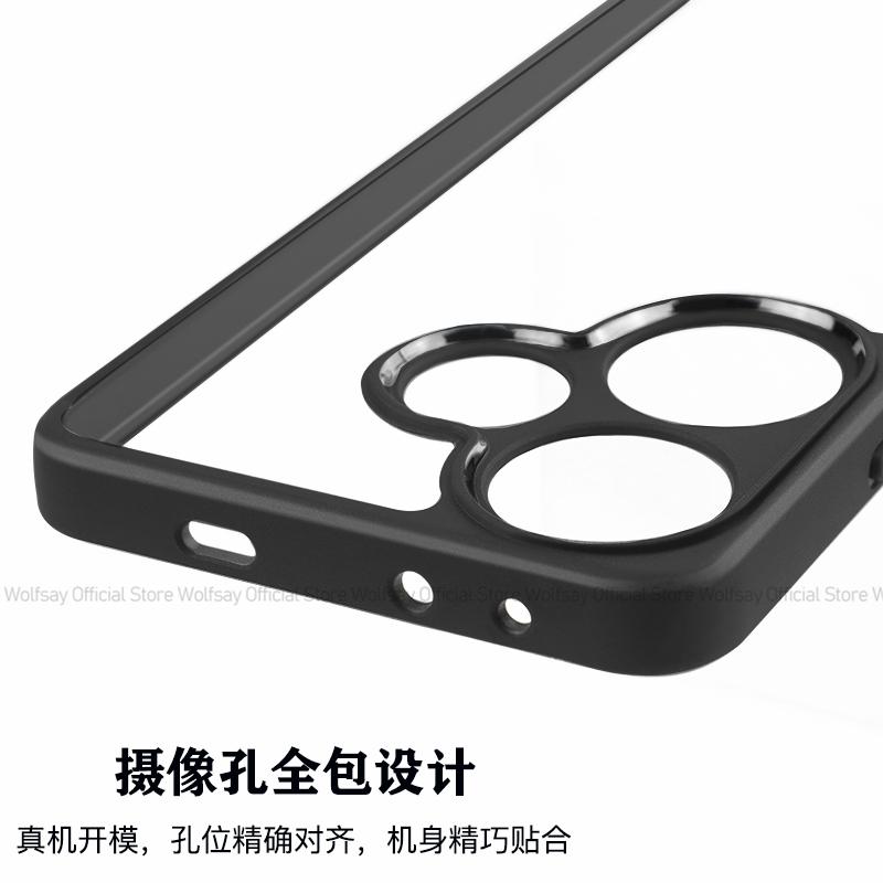 For Xiaomi Poco F6 Case Xiaomi Poco F6 Cover Shockproof Luxury Clear PC Silicone Protective Phone Back Cover For Xiaomi Poco F6